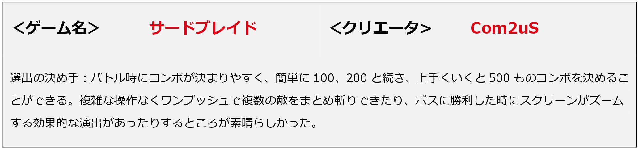 サードブレイド